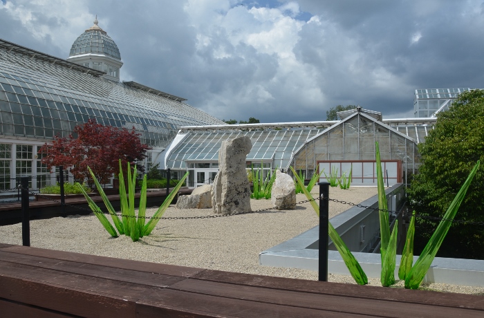 the exterior of the conservatory